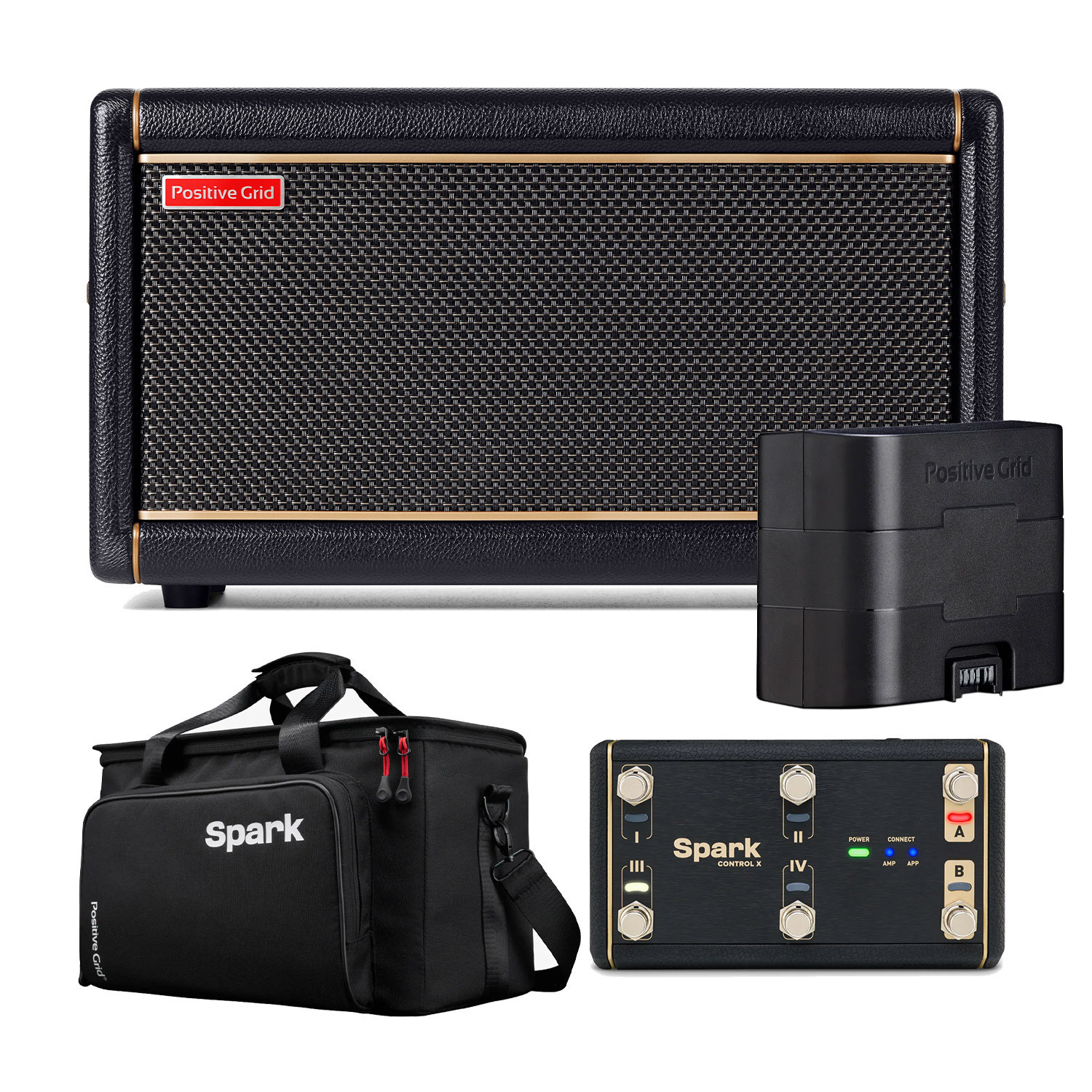 Positive Grid Spark 2 Practice amp with Bag and Control-X Wireless